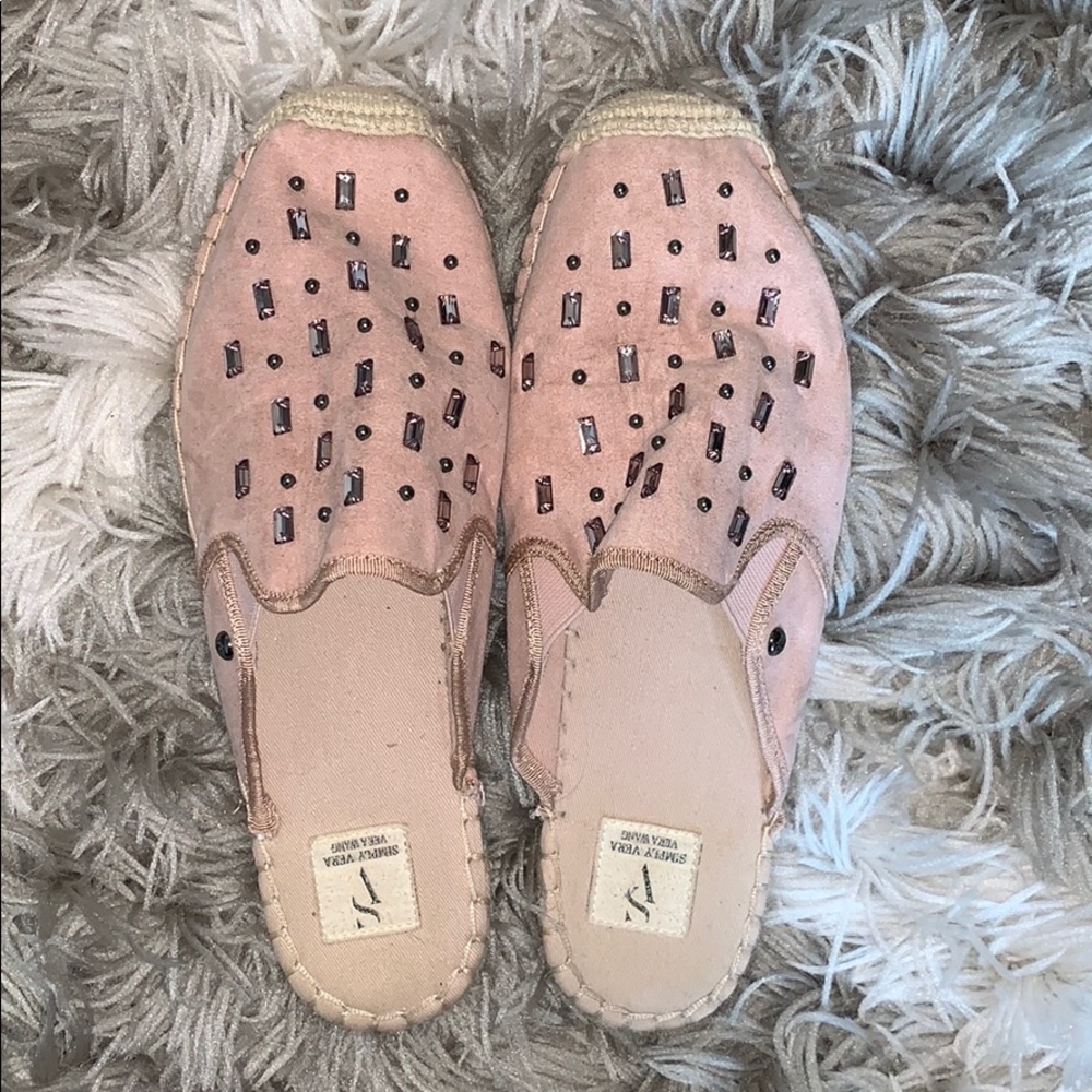 Pink loafers